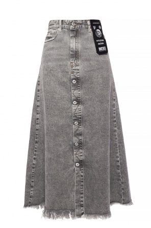 Denim skirt with a raw finish, zdjęcie 1 Denim skirt with a raw finish od Diesel